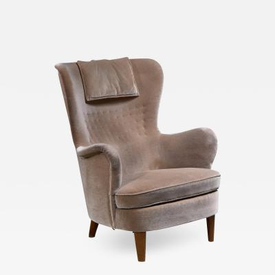 Scandinavian Modern highback easy chair