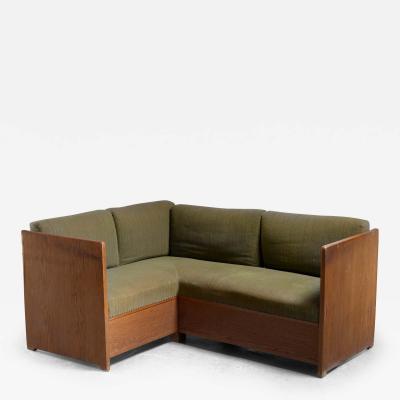 Scandinavian Modern pine corner sofa
