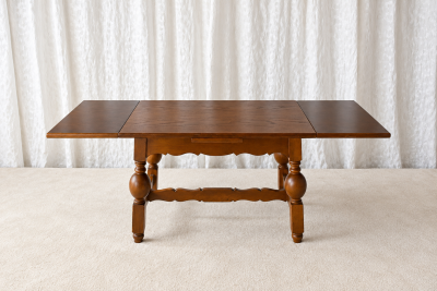 Scandinavian Oak Draw Leaf Refectory Style Coffee Table circa 1960s