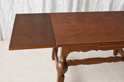 Scandinavian Oak Draw Leaf Refectory Style Coffee Table circa 1960s