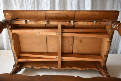 Scandinavian Oak Draw Leaf Refectory Style Coffee Table circa 1960s