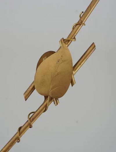 Scandinavian Pendant in Brass and Glass Swedish Modern