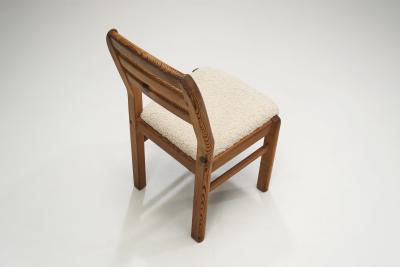 Scandinavian Pine Dining Chairs with Upholstered Seats Scandinavia 1990s
