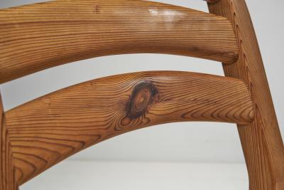 Scandinavian Pine Dining Chairs with Upholstered Seats Scandinavia 1990s