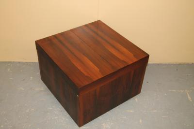 Scandinavian Rosewood Cube Bar Coffee Table