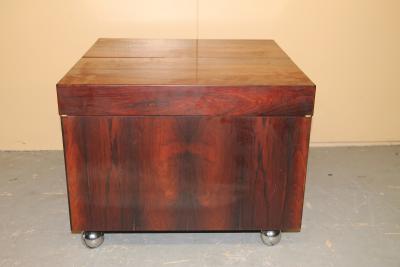 Scandinavian Rosewood Cube Bar Coffee Table