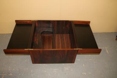 Scandinavian Rosewood Cube Bar Coffee Table