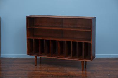 Scandinavian Rosewood Record or Book Shelf