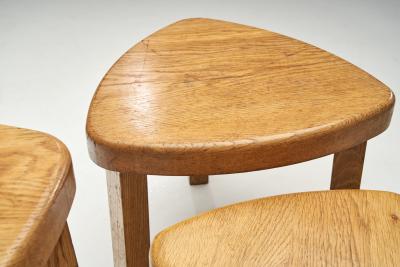 Scandinavian Solid Wood Nesting Tables Scandinavia ca 1970s