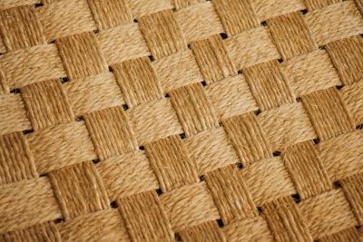 Scandinavian Stool in Solid Oak and Papercord 1960s