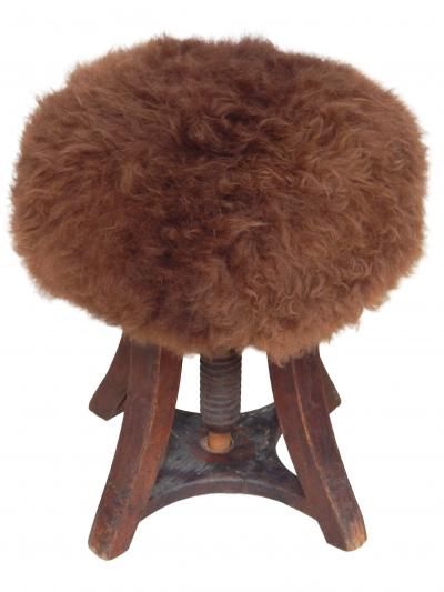 Scandinavian Swiveling Ottoman