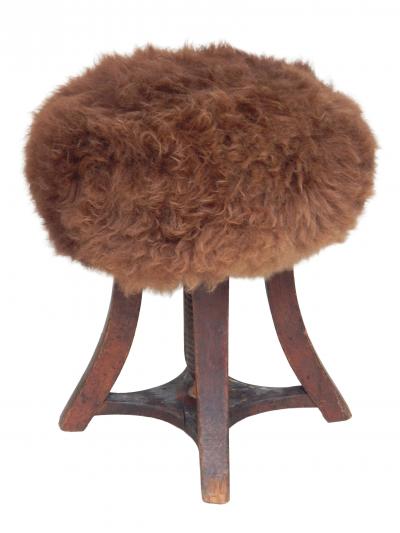 Scandinavian Swiveling Ottoman