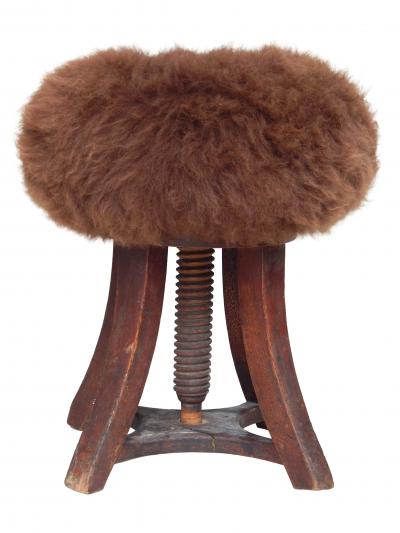 Scandinavian Swiveling Ottoman