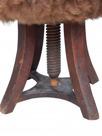 Scandinavian Swiveling Ottoman