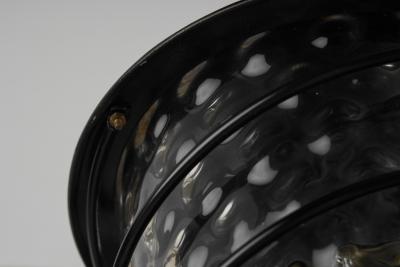 Scandinavian Tin and Glass Accent Ceiling Lamp Scandinavia 1920s