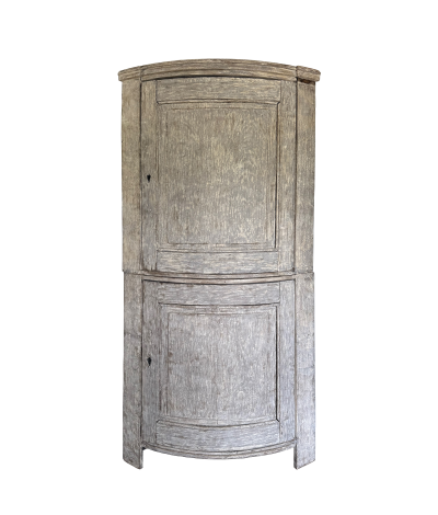 Scandinavian or French Provincial Corner Cupboard