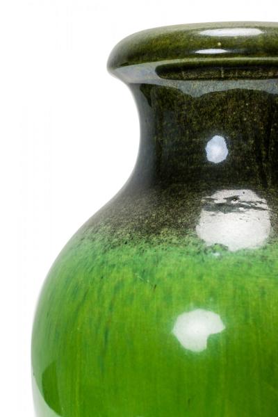 Schaurich Keramik West German Mid Century Dark and Light Green Glazed Ceramic Pi