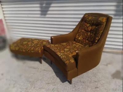 Schnadig Adrian Pearsall Style Lounge Chair and Ottoman