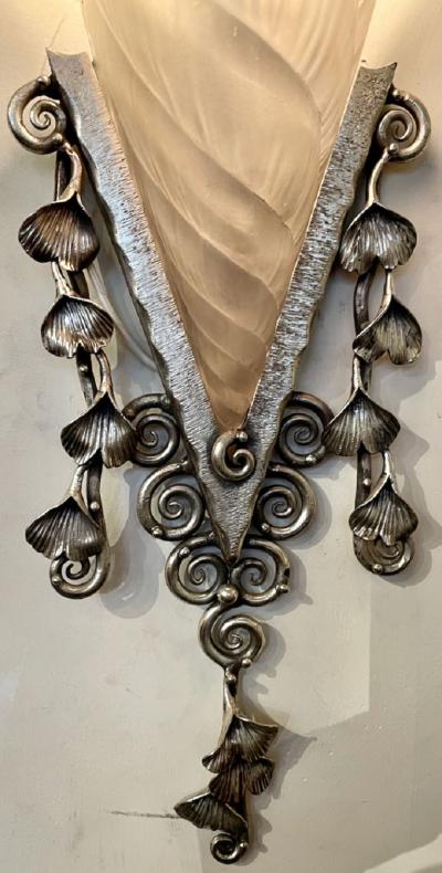 Schneider Art Deco Single Wall Sconce France