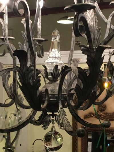 Schonbek Lighting Palatial Silver Distressed Rustic Metal Chandelier by Schonbek