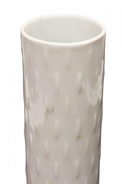 Schumann Artzberg Bavarian German Mid Century White Porcelain Raised Vertical Li