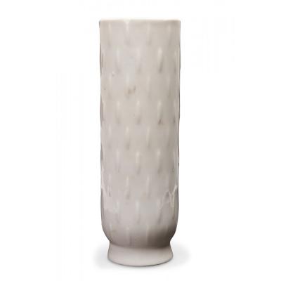 Schumann Artzberg Bavarian German Mid Century White Porcelain Raised Vertical Li