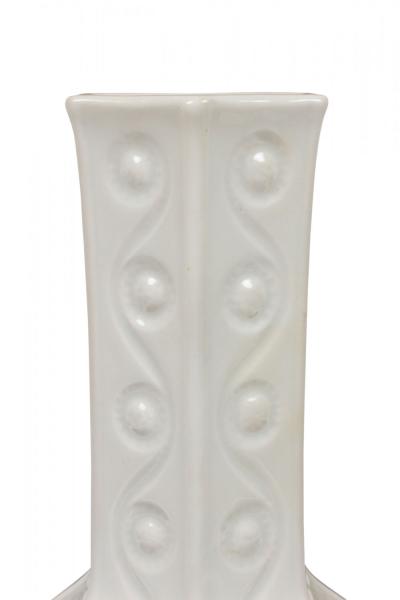 Schumann Arzberg Bavarian German Mid Century White Porcelain with Incised Spiral