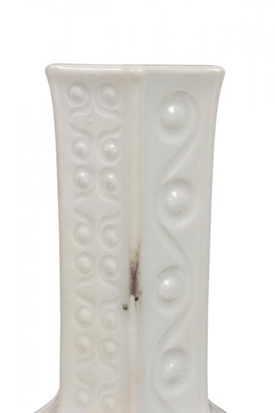 Schumann Arzberg Bavarian German Mid Century White Porcelain with Incised Spiral