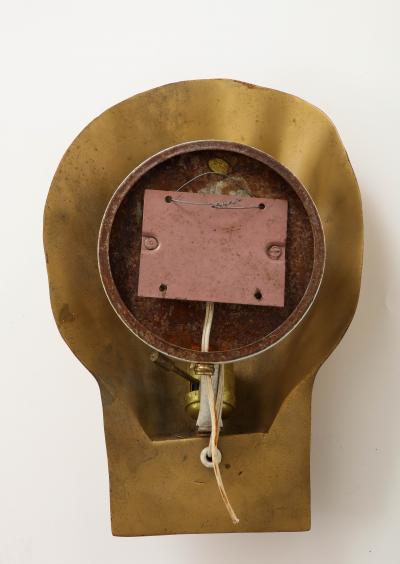 Sconces shell bronze from 1970