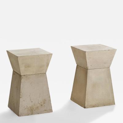 Scott Burton Scott Burton Side Tables in Cast Concrete USA 1981