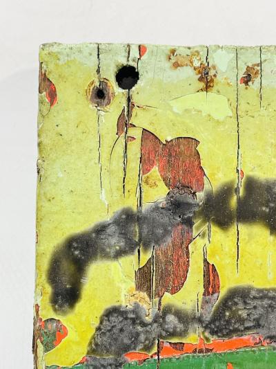 Scott Griffin Angel Folk Outsider Painting on Found Wood Canada 2008