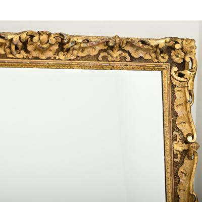 Scottish 19th Century Carved Gilded Frame with New Mirror