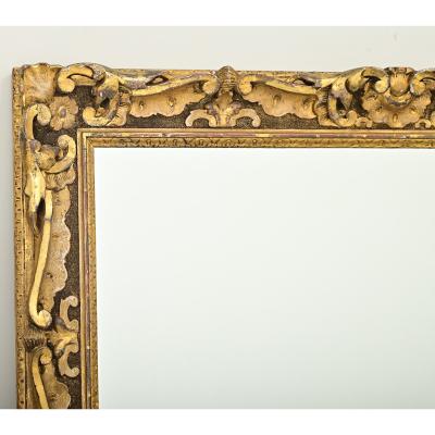 Scottish 19th Century Carved Gilded Frame with New Mirror