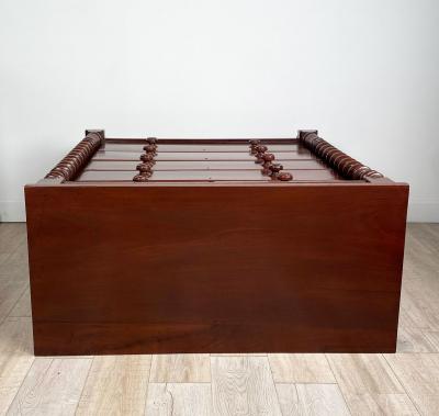 Scottish 19th Century Mahogany Chest with Frieze Drawers and Turned Columns