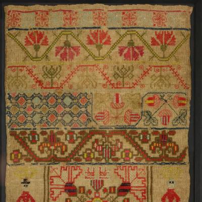 Scottish Antique Band Sampler 1754