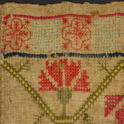 Scottish Antique Band Sampler 1754