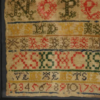 Scottish Antique Band Sampler 1754