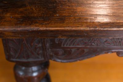 Scottish Library Table with Barley Twist Legs