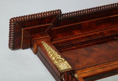 Scottish Regency Inlaid Overmantel Mirror