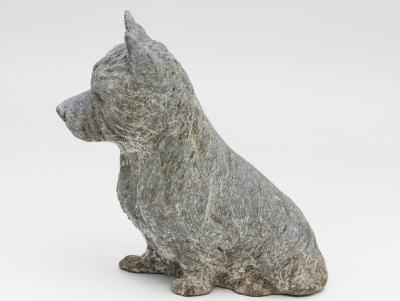Scottish Terrier Cast Iron or Spelter Figurine UK Early 20th C 