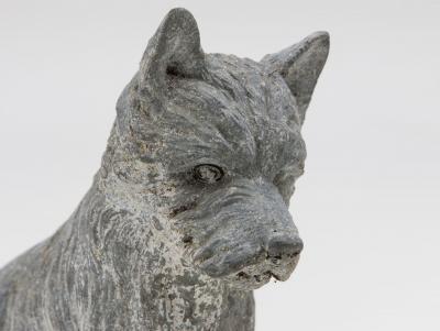 Scottish Terrier Cast Iron or Spelter Figurine UK Early 20th C 