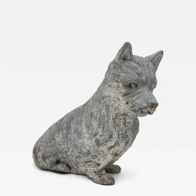 Scottish Terrier Cast Iron or Spelter Figurine UK Early 20th C 