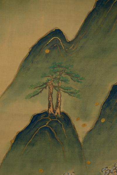 Scroll Mountains by Tomioka Tessai 1836 1924 