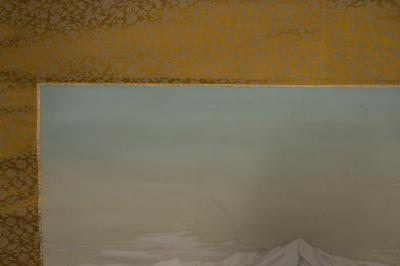 Scroll Snowy Mountain Landscape