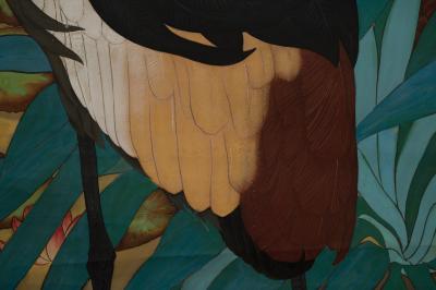 Scroll Tropical Bird