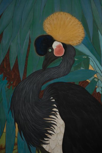 Scroll Tropical Bird