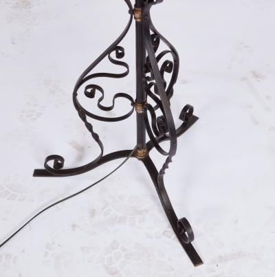 Scrolled Iron Floor Lamp