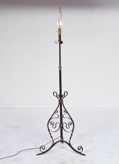 Scrolled Iron Floor Lamp