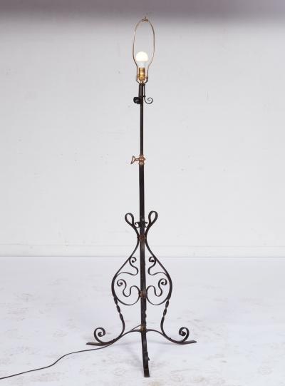 Scrolled Iron Floor Lamp