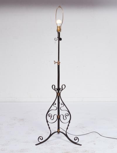 Scrolled Iron Floor Lamp